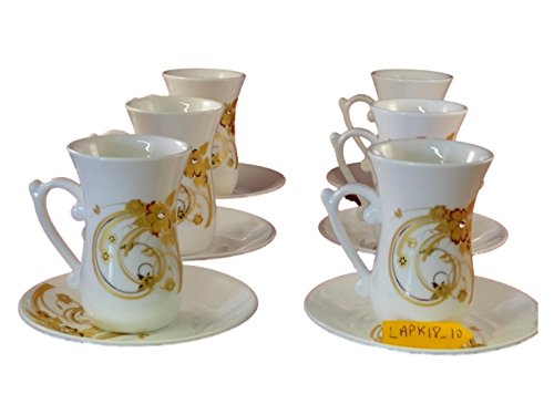 Set Of 6 Thin Waist Turkish Tea Cups High Quality Glasses Turkish Tea